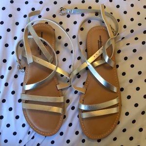 Gold sandals